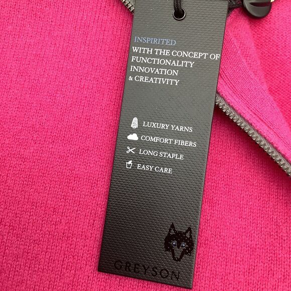 Greyson Mens Sebonack Cashmere Wool Blend 1/4 Zip Golf Pullover Size Medium NWT - Picture 5 of 8